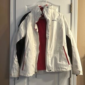 Columbia winter jacket with removable hood